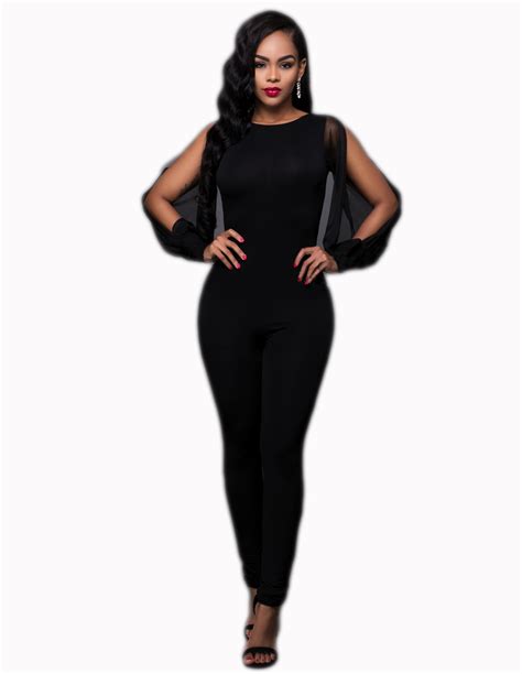 New Hot Sell 2016 Jumpsuit Women Overall Sexy Backless Black Formal