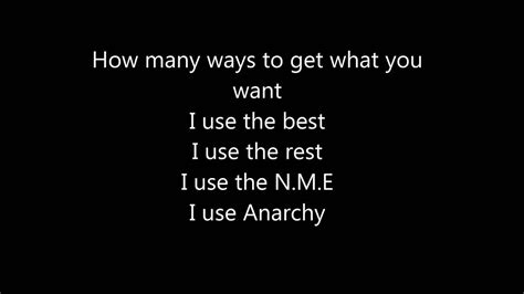 sex pistols anarchy in the uk lyrics[hq] youtube