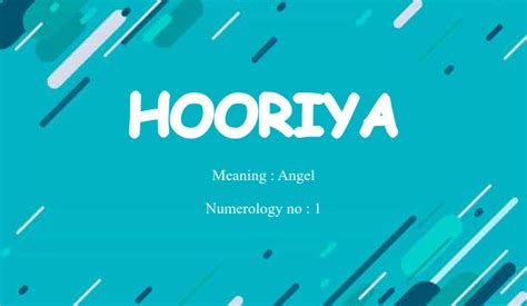 hooriya  meaning