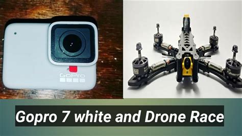 review gopro hero  white edition  drone race youtube