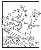 Phineas Ferb Coloring Pages sketch template