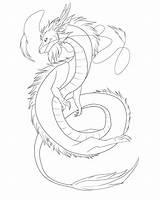 Dragon Line Lineart Asian Transparent Deviantart Drawing Chinese Drawings China Sketch Library sketch template