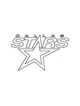 Logo Coloring Dallas Stars Wild Minnesota Pages Nhl sketch template
