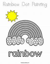 Coloring Dot Rainbow Painting Built California Usa Print Twistynoodle Cursive Noodle sketch template