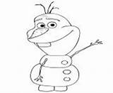 Olaf Greets Salut sketch template