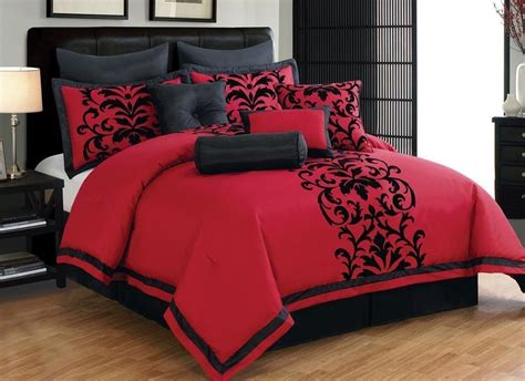 red black comforter sets 10 piece bed in a bag romantic sexy sexy