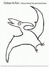 Pteranodon Coloring Pages Pterodactyl Popular Library Clipart Coloringhome sketch template