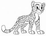 Cheetah Coloringhome Getdrawings Hunting sketch template