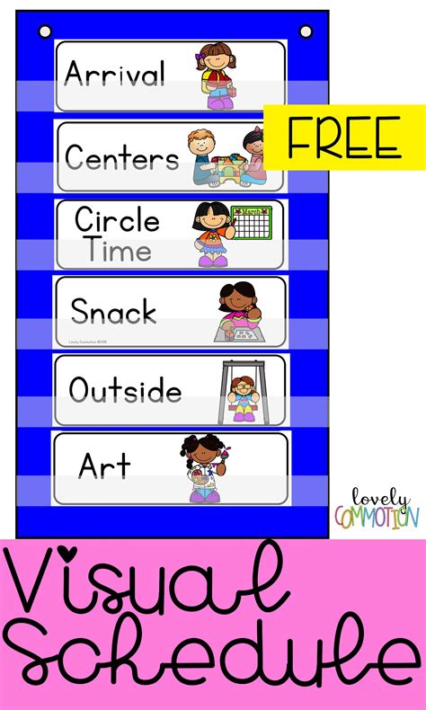 visual schedules  preschool  printable preschool schedule