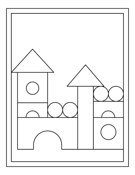 blocks coloring pages  pages etsyde