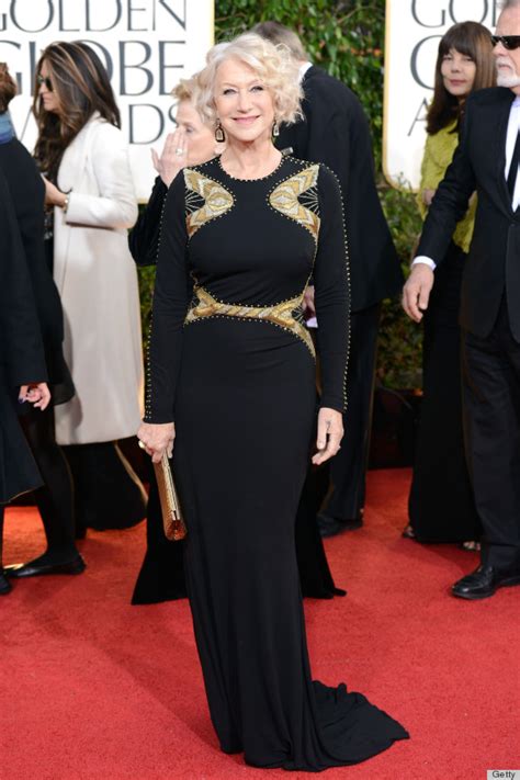 Helen Mirren S Golden Globes Dress 2013 Stunning At 67