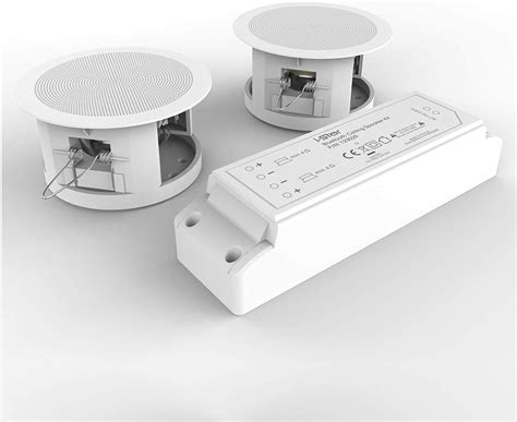 ceiling bluetooth speakers complete kit easy  install ceiling speakers fit  existing