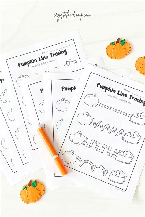 pumpkin  tracing printables  preschoolers