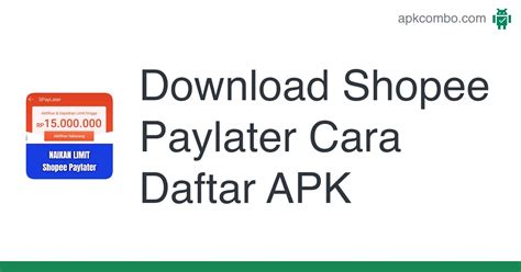 shopee paylater  daftar apk android app