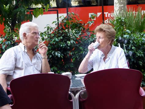 Old Couple Drinking Coffee Flickr Photo Sharing