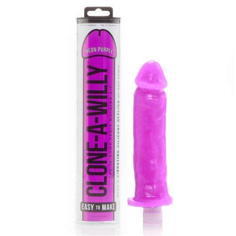 Clone A Willy Kit Vibrating Neon Purple Sex Toys At