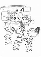 Zootopia Nick sketch template