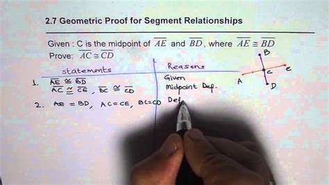 prove midpoint segments addition postulate application youtube