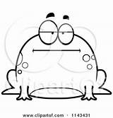 Frog Cartoon Clipart Coloring Chubby Bored Cory Thoman Outlined Vector 2021 sketch template