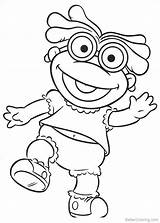Muppet Coloring Babies Pages Printable Adults Kids sketch template