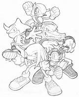 Chaotix Yardley Deviantart Sonic Team Knuckles Sketch 2006 sketch template
