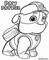 Coloring Chase Patrol Paw sketch template