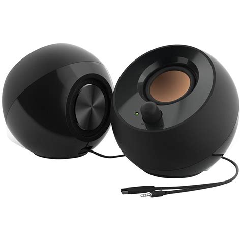 creative pebble  speaker system   rms black walmartcom