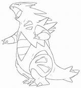 Tyranitar Lineart Clipart Coloring Pages Pokemon Sketch Deviantart Deviant Clipground Stats Downloads Template sketch template