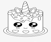 unicorn cake coloring pages  kids img fimg