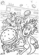Coloring Pages Cloudy Meatballs Chance sketch template