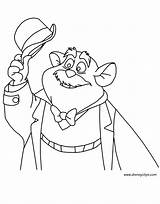 Detective Mouse Coloring Great Disney Pages Dawson Basil Disneyclips Ratigan Funstuff sketch template