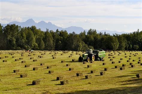 Free Images Landscape Grass Hay Tractor Bale Field
