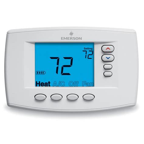 emerson easy reader  day programmable digital thermostat fez   home depot