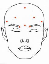Acupressure Chart Laminate Effects Facepainting sketch template