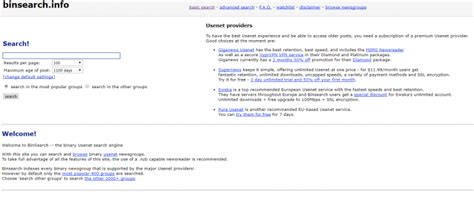 binsearch binaries usenet search engine usenetcom