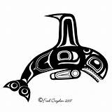 Orca Whale Haida Northwest Pacific Inuit Totem sketch template