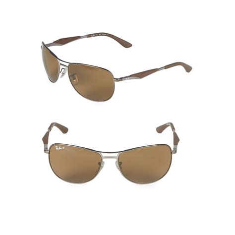ray ban 59mm classic polarized aviator sunglasses for men lyst