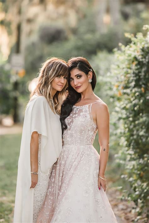 this chic lesbian wedding was a tropical fairytale come to life