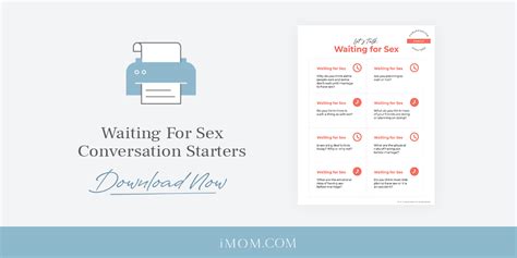 waiting for sex conversation starters imom