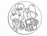 Plate Coloring Vineyard Pages Colouring Food Healthy Color Getcolorings Foods Grape sketch template