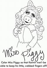 Piggy Miss Coloring Pages Printable Book Bindergarten 2009 Getcolorings Print Getdrawings Color sketch template