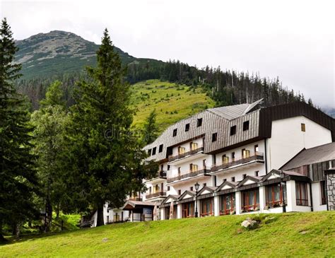 mountain hotel stock image image  picturesque exterior
