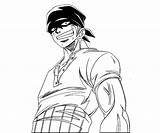 Zoro Roronoa Coloring Pages Printable sketch template