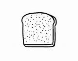 Bread Slice Coloring Colorear Pages Loaf Coloringcrew Sheet Template sketch template