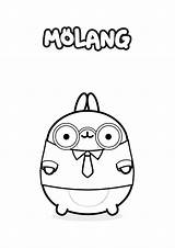 Molang Coloring Piu Pages Instead Doesn Another sketch template