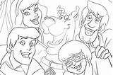 Scooby Coloring Doo Gang Pages Color Kidsfree Popular Getdrawings Coloringhome sketch template