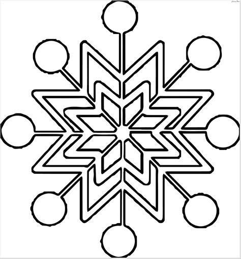 snowflake coloring coloring pages