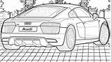Audi R8 Robbreport sketch template