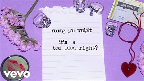 olivia rodrigo bad idea  official lyric video realtime