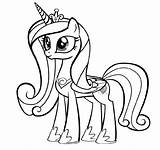 Mlp Coloring Pages Cadence Princess Usable Azcoloring Via sketch template